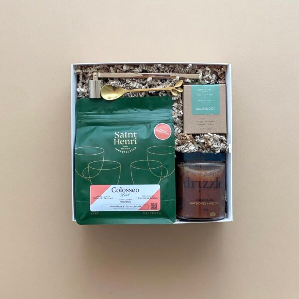Coffee Theme Gift Box, Gourmet gift box, Corporate and Client gifts in Toronto, Mint & Co