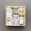 Curated tea and spa gift box for Mother's day , Spring colors gifts box